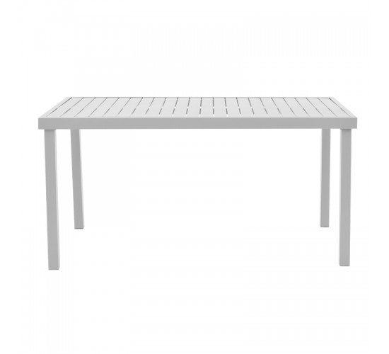 Τραπέζι Kliton αλουμινίου λευκό 150x80x74εκ Υλικό: ALUMINIUM -Alu tube 50*7mm 50*50mm 288-000008 Τραπέζι Kliton αλουμινίου λευκό 150x80x74εκ Υλικό: ALUMINIUM -Alu tube 50*7mm 50*50mm 288-000008