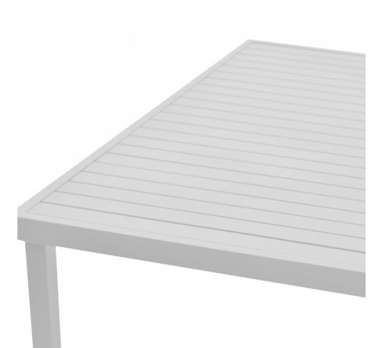 Τραπέζι Kliton αλουμινίου λευκό 150x80x74εκ Υλικό: ALUMINIUM -Alu tube 50*7mm 50*50mm 288-000008 Τραπέζι Kliton αλουμινίου λευκό 150x80x74εκ Υλικό: ALUMINIUM -Alu tube 50*7mm 50*50mm 288-000008