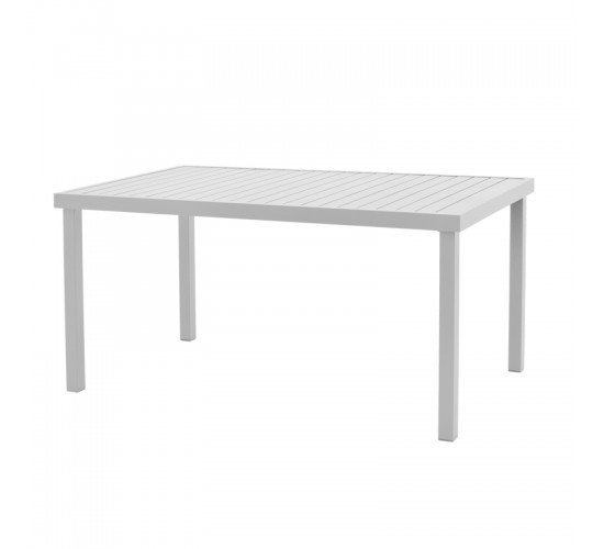 Τραπέζι Kliton αλουμινίου λευκό 150x80x74εκ Υλικό: ALUMINIUM -Alu tube 50*7mm 50*50mm 288-000008 Τραπέζι Kliton αλουμινίου λευκό 150x80x74εκ Υλικό: ALUMINIUM -Alu tube 50*7mm 50*50mm 288-000008