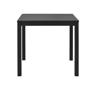 Τραπεζάκι παραλίας Kliton αλουμίνιο σε μαύρη απόχρωση 45x45x41εκ Υλικό: ALUMINIUM 288-000025