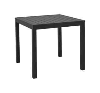 Τραπεζάκι παραλίας Kliton αλουμίνιο σε μαύρη απόχρωση 45x45x41εκ Υλικό: ALUMINIUM 288-000025
