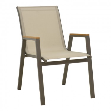 Τραπεζαρία Lafla-Azelie σετ 9τεμ σαμπανιζέ αλουμίνιο και plywood σε φυσική απόχρωση 160-240x90x75εκ Υλικό: ALUMINUM - TEXTILENE - PLYWOOD 288-000030