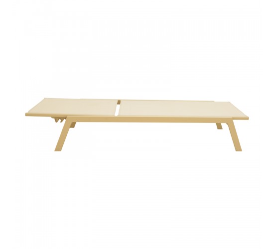 Ξαπλώστρα Boka αλουμίνιο cappuccino- textilene σε μπεζ απόχρωση 60x192x31εκ Υλικό: ALUMINIUM - TEXTILENE (tube：50*25*1.3mm) 288-000040