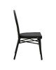 Καρέκλα κήπου Nacia  μαύρο αλουμίνιο-μαύρο textilene 45x59x85εκ 289-000006