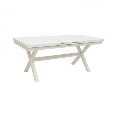Τραπέζι επεκτεινόμενο Dagyn λευκό αλουμίνιο 180-240x90x76εκ Υλικό: ALUMINUM 289-000020