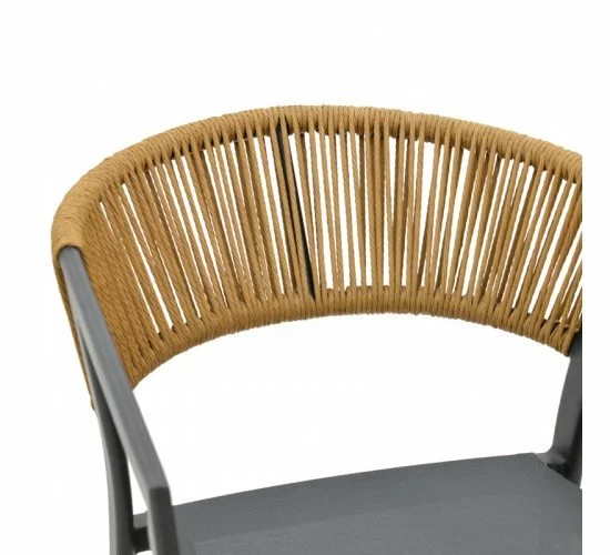 Σκαμπό μπαρ Phoenix στοιβαζόμενη rattan μπεζ-αλουμίνιο ανθρακί 53x58x103εκ Υλικό: ALUMINUM - RATTAN - TEXTILENE 291-000016 Σκαμπό μπαρ Phoenix στοιβαζόμενη rattan μπεζ-αλουμίνιο ανθρακί 53x58x103εκ Υλικό: ALUMINUM - RATTAN - TEXTILENE 291-000016