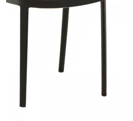 Καρέκλα Westley pp φυσικό-μαύρο 55x47x81εκ Υλικό: PP 292-000002