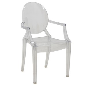 Καρέκλα Narova PC διάφανο 43x48x92εκ Υλικό: PC 292-000017