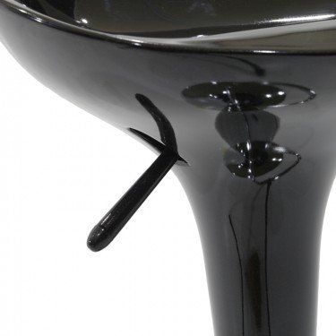 Σκαμπό μπαρ Felice πτυσσόμενο μαύρο-βάση χρωμίου 40x43x84εκ Υλικό: METAL 292-000025