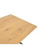 Τραπέζι Nerelis φυσικό mdf και πόδι μαύρο μέταλλο 160x90x75εκ Υλικό: WOOD-METAL 292-000099 Τραπέζι Nerelis φυσικό mdf και πόδι μαύρο μέταλλο 160x90x75εκ Υλικό: WOOD-METAL 292-000099