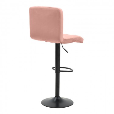 Σκαμπό μπαρ Remina πτυσσόμενο σάπιο μήλο βελούδο-βάση μαύρο μέταλλο 44x44x112εκ Υλικό: METAL-VELVET 292-000117