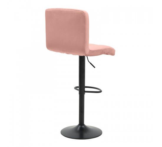 Σκαμπό μπαρ Remina πτυσσόμενο σάπιο μήλο βελούδο-βάση μαύρο μέταλλο 44x44x112εκ Υλικό: METAL-VELVET 292-000117