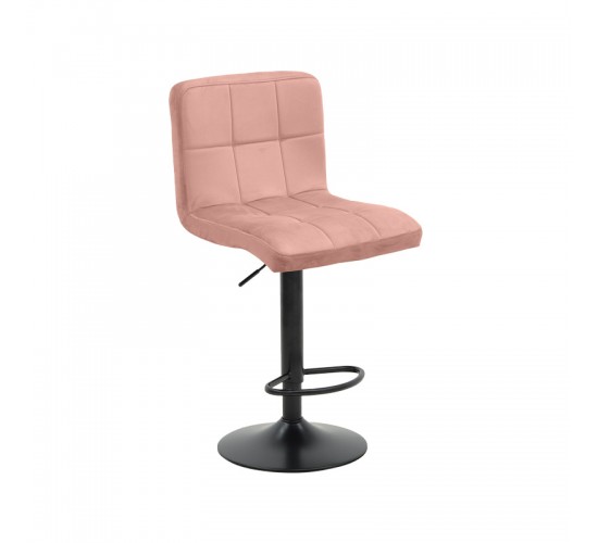 Σκαμπό μπαρ Remina πτυσσόμενο σάπιο μήλο βελούδο-βάση μαύρο μέταλλο 44x44x112εκ Υλικό: METAL-VELVET 292-000117