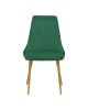 Καρέκλα Azori κυπαρισσί βελούδο με μεταλλικό πόδι σε φυσική απόχρωση 49x55x85εκ Υλικό: METAL - VELVET 292-000121