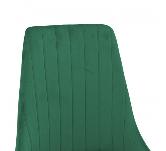 Καρέκλα Azori κυπαρισσί βελούδο με μεταλλικό πόδι σε φυσική απόχρωση 49x55x85εκ Υλικό: METAL - VELVET 292-000121