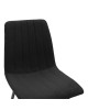 Καρέκλα Noor μαύρο ύφασμα και μεταλλικό πόδι 44x53x86εκ Υλικό: METAL-FABRIC 292-000122