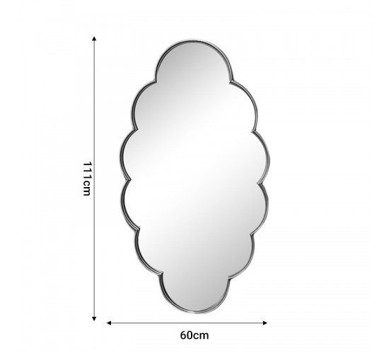 Καθρέπτης Tyko Inart χρυσό μέταλλο 60x3x111εκ Υλικό: METAL 295-000008
