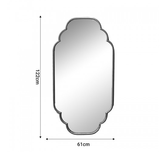 Καθρέπτης Farous Inart χρυσό μέταλλο 61x3x122εκ Υλικό: METAL 295-000015