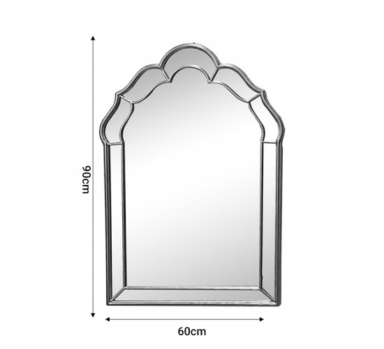 Καθρέπτης Xoton Inart χρυσό μέταλλο 60x3x90εκ Υλικό: METAL 295-000016