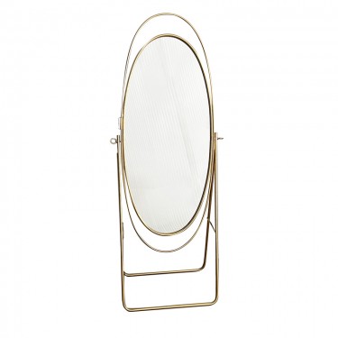 Καθρέπτης Erikson Inart χρυσό μέταλλο 66x39x171εκ Υλικό: METAL 295-000018