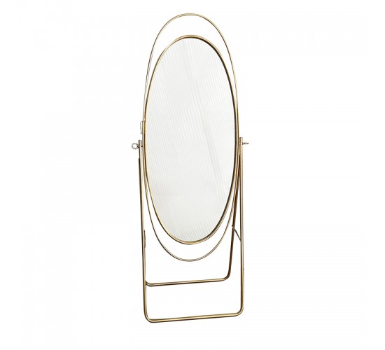 Καθρέπτης Erikson Inart χρυσό μέταλλο 66x39x171εκ Υλικό: METAL 295-000018