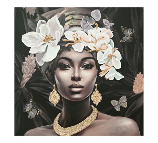 Πίνακας σε καμβά Beauty 3D Inart 100x3x100εκ Υλικό: FIR WOOD - CANVAS 296-000004