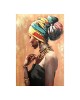 Πίνακας σε καμβά African 3D Inart 80x3x120εκ Υλικό: FIR WOOD - CANVAS 296-000005