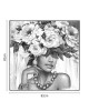 Πίνακας σε καμβά Flowergirl Inart 82x4.5x82εκ Υλικό: FIR WOOD - CANVAS 296-000006