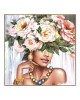 Πίνακας σε καμβά Flowergirl Inart 82x4.5x82εκ Υλικό: FIR WOOD - CANVAS 296-000006
