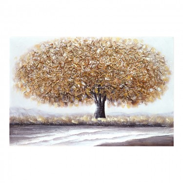 Πίνακας σε καμβά Forestree 3D Inart 90x3x60εκ Υλικό: FIR WOOD - CANVAS 296-000011