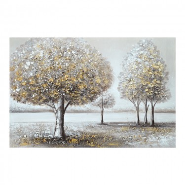 Πίνακας σε καμβά Forest 3D Inart 90x3x60εκ Υλικό: FIR WOOD - CANVAS 296-000012