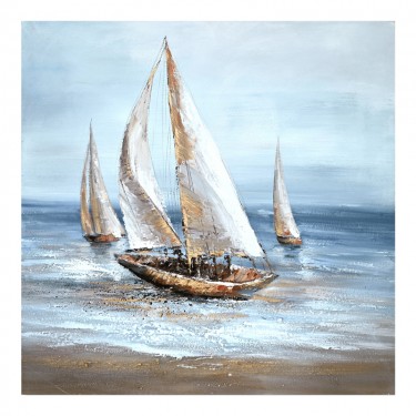 Πίνακας σε καμβά Sailer Inart 100x3x100εκ Υλικό: FIR WOOD - CANVAS 296-000025