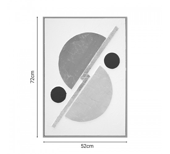Πίνακας σε καμβά Geometric 3D Inart 52x4.5x72εκ Υλικό: FIR WOOD - CANVAS 296-000028