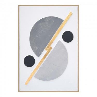 Πίνακας σε καμβά Geometric 3D Inart 52x4.5x72εκ Υλικό: FIR WOOD - CANVAS 296-000028