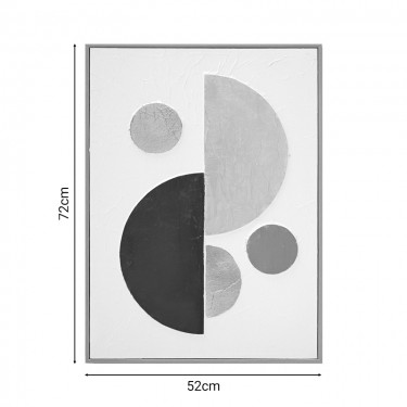 Πίνακας σε καμβά Geometric I 3D Inart 52x4.5x72εκ Υλικό: FIR WOOD - CANVAS 296-000029