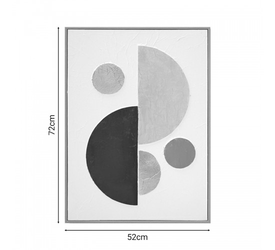 Πίνακας σε καμβά Geometric I 3D Inart 52x4.5x72εκ Υλικό: FIR WOOD - CANVAS 296-000029