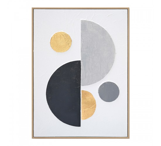 Πίνακας σε καμβά Geometric I 3D Inart 52x4.5x72εκ Υλικό: FIR WOOD - CANVAS 296-000029