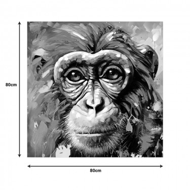 Πίνακας σε καμβά Bano Inart 80x3x80εκ Υλικό: FIR WOOD - CANVAS 296-000032