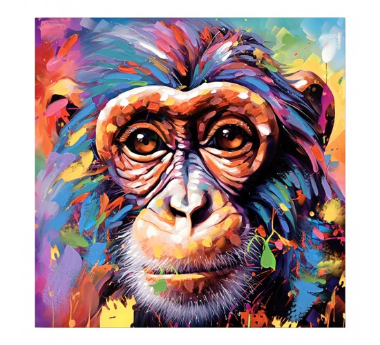 Πίνακας σε καμβά Bano Inart 80x3x80εκ Υλικό: FIR WOOD - CANVAS 296-000032