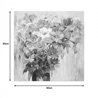 Πίνακας σε καμβά Spino I Inart 80x3x80εκ Υλικό: FIR WOOD - CANVAS 296-000034