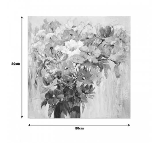 Πίνακας σε καμβά Spino I Inart 80x3x80εκ Υλικό: FIR WOOD - CANVAS 296-000034