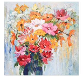 Πίνακας σε καμβά Spino I Inart 80x3x80εκ Υλικό: FIR WOOD - CANVAS 296-000034