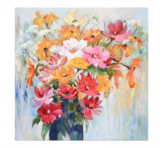 Πίνακας σε καμβά Spino I Inart 80x3x80εκ Υλικό: FIR WOOD - CANVAS 296-000034