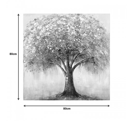 Πίνακας σε καμβά Nator I Inart 80x3x80εκ Υλικό: FIR WOOD - CANVAS 296-000036