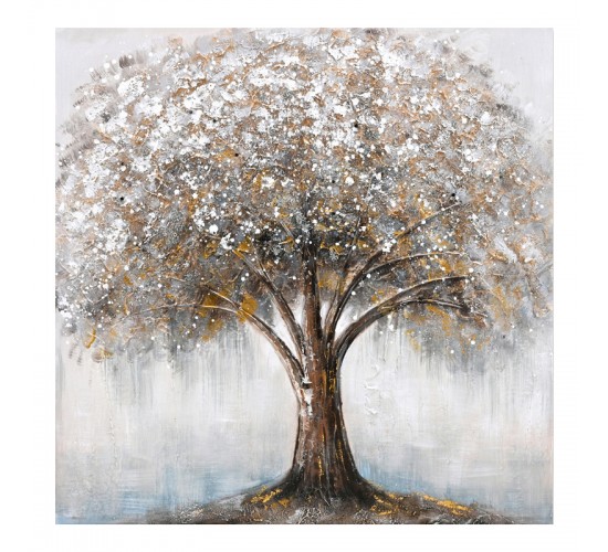 Πίνακας σε καμβά Nator I Inart 80x3x80εκ Υλικό: FIR WOOD - CANVAS 296-000036