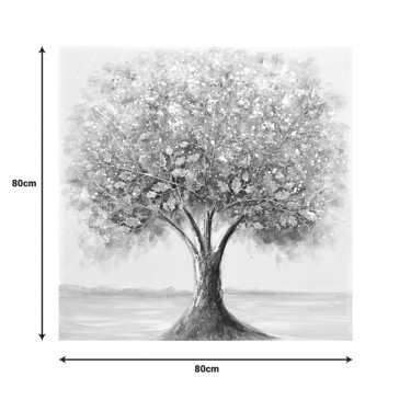 Πίνακας σε καμβά Nator II 3D Inart 80x3x80εκ Υλικό: FIR WOOD - CANVAS 296-000037