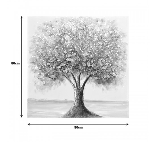 Πίνακας σε καμβά Nator II 3D Inart 80x3x80εκ Υλικό: FIR WOOD - CANVAS 296-000037