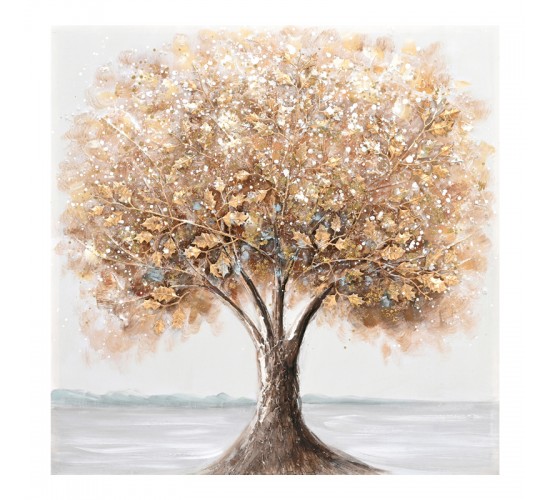 Πίνακας σε καμβά Nator II 3D Inart 80x3x80εκ Υλικό: FIR WOOD - CANVAS 296-000037