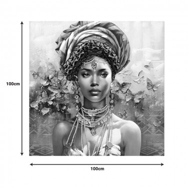 Πίνακας σε καμβά Baba 3D Inart 100x3x100εκ Υλικό: FIR WOOD - CANVAS 296-000038