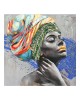 Πίνακας σε καμβά Africana 3D Inart 100x3x100εκ Υλικό: FIR WOOD - CANVAS 296-000047